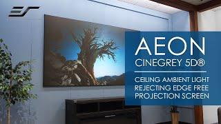  Elite Screens Aeon CineGrey 5D® Ceiling Ambient Light Rejecting EDGE FREE® Fixed Screen