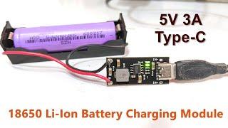 Type-C 5V 3A 3.7V 18650 Lithium Ion Battery Charging Module | Fast charging | POWER-GEN