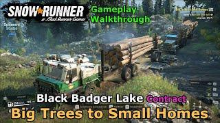 SnowRunner - Big Trees to Small Homes | Black Badger Lake Task - Wisconsin, USA Phase 3