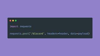 Using Python Requests to Send Discord Messages (Discord Token)