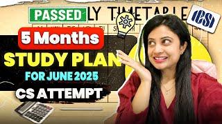 Ultimate 5 Months Study Plan for CS June 2025 Exams | Study Strategy Revealed 