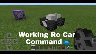 Working Rc Car in Minecraft PE Tutorial(Command Creation)