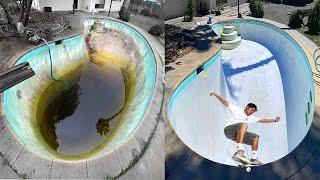 How to DRAIN & PATCH a POOL to SKATE