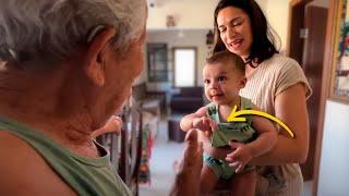 Our son met his great-grandfather for the first time (we didn’t expect this reaction)