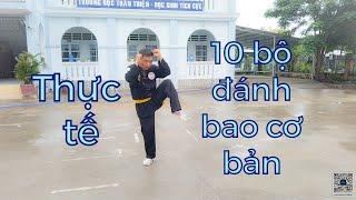 Võ thuật thi đấu đối kháng || Tập đánh bao tại nhà với 10 đòn đấu cơ bản || VÕ ĐƯỜNG THANH LONG