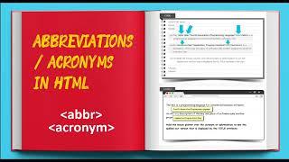 7-Full Stack Web Development For Beginners - Abbreviations & Acronyms in HTML