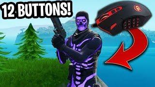 I USED A 12 BUTTON MOUSE TO WIN ON FORTNITE!! - (MOUSE CAM)