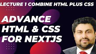 HTML + CSS Lecture web development for Next.js