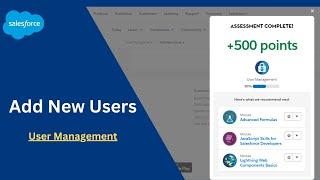 User Management | Add New Users | Trailhead/Salesforce