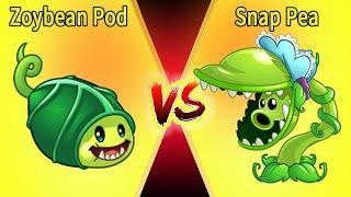 PvZ 2 Gameplay - Snap Pea vs Zoybean Pod (Max Level Plant Vs Plant)