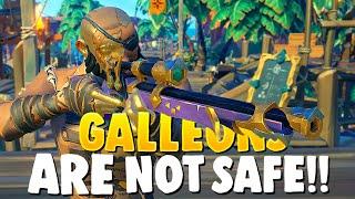 GALLEONS are NOT SAFE FROM our SLOOP!!(Sea of Thieves)