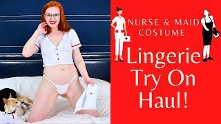 Nurse & Maid Costume Lingerie Try On Haul