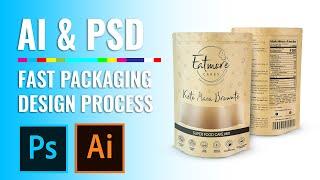 Fast Packaging Design Process Adobe Illustrator CC and Photoshop CC | Master Designs