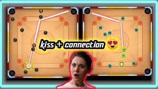 Kiss + Connection shot  / Carrom pool advanced trick shots gameplay️