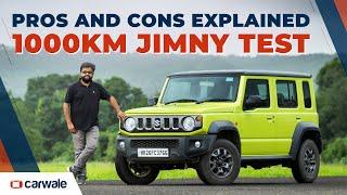 Maruti Jimny 1,000km test | Mileage, Performance and Everyday Usability Tested | CarWale