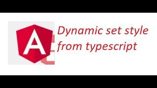 change scss or css from typescript angular OR dynamic change the css or scss in angular