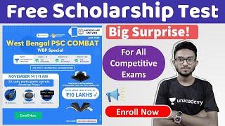 Unacademy WBPSC Combat Free Scholarship Test for All Competitive Exams (WBP Special) | Alamin Sir