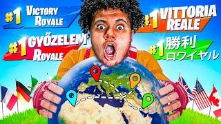 KAYLEN WON FORTNITE IN EVERY COUNTRY!!!