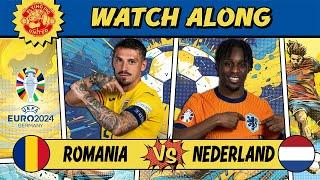 Romania VS Netherlands 0-2 LIVE WATCH ALONG EURO 2024 #romania #netherlands #euro2024