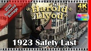 Full movie: Safety Last! (1923) ft Harold Lloyd [Colorized 50fps 4k]