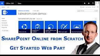 SharePoint "Get Started" tiles - remove and add