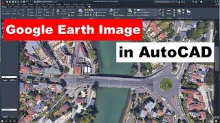 High resolution satellite image for AutoCad