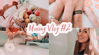 MOVING VLOG #2 | New Furniture | Setting up our Internet | Getting Cody's Ring