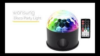 Bluetooth Speaker Party Light Disco Lights 9 Colors 9W Magic Ball Projector Stage Lights