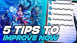 5 TIPS TO IMPROVE INSTANTLY FOR SEASON 13 LEAGUE OF LEGENDS!