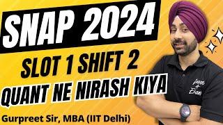 SNAP 2024 Slot 1 Shift 2 Review & Going For NMAT Exam Tomorrow