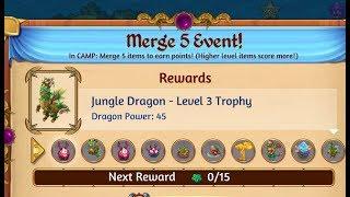 Merge 5 Camp Event - Lets Get The Jungle Dragon - Merge Dragons