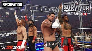 Men's War Games match Survivor Series 2024 Highlights | WWE 2K24 SIMULATION