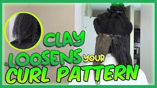 Clay can loosen your curl pattern #shorts #naturalhair #clay #naturalhairtips #naturalhaircare