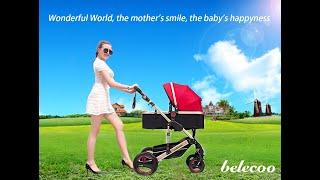 Belecoo Luxury Pram Stroller 2 in 1