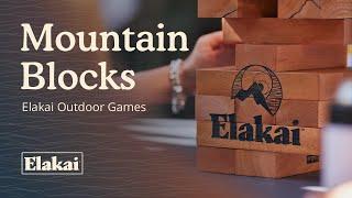 Elakai Outdoor | Giant Mountain Blocks | Wooden Tower Puzzle Game