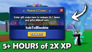 All 17 Blox Fruits 2X XP Codes in 1 MINUTE...