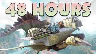 I Survived 48 Hours SOLO On A Quetz Sky Base ARK