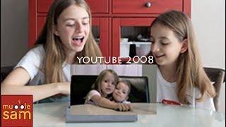 Sophia and Bella REACTING TO OUR YOUTUBE VIDEOS FROM 2008 on Mugglesam