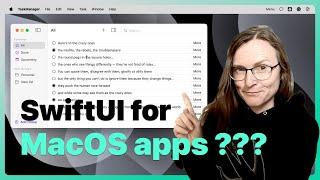 Beyond Basics: Can SwiftUI Handle the Challenge of Complex macOS Apps?