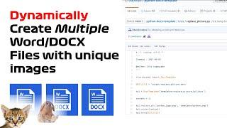 How to Dynamically Create Word / DOCX files with unique images using Python | 1 docx file per image