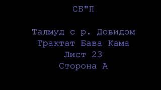 Трактат Бава Кама 23 А - - Вавилонский Талмуд с р. Довидом .. на русском онлайн