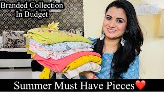 Huge Summer Kurti Haul, Embroidered Cotton Kurta, Floral Print Top, Midi Dress, Footwear Haul