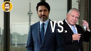 PM Justin Trudeau vs Ontario Premiere Doug Ford