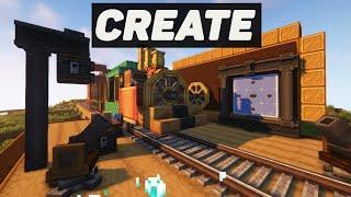 Гайд по Create 1.18.2 - 1.20.1 #6 Поезда и Вагонеточные штуковины (minecraft java edition)