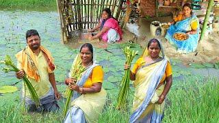 तालाब की सफ़ेद फूल जल कमल के पकोड़ा एक बार खायेंगे तो बार बार बनायेंगे Water Lily Pakoda Bera phool