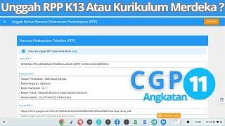 Cara Unggah Berkas RPP Untuk Calon Guru Penggerak (CGP) Angkatan 11