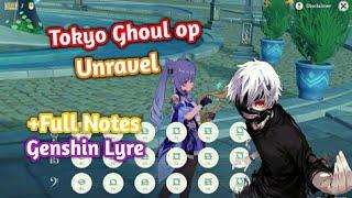 Tokyo Ghoul OP ( Unravel ) | Genshin Harp Cover [ Genshin Impact Windsong Lyre ]