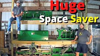 Tractor Implement Storage - Easy And Affordable Homemade Compact Tractor Attachment Storage Rack