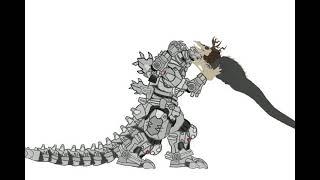 Kiryu vs skull crawler wendigo (from K.U)