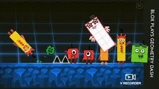 Numberblocks Invade Geometry Dash - Level Made for Razing717